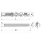 FF1 Polyamide frame plug 10x80 mm with funnel, galvanized screw, [OP 50]