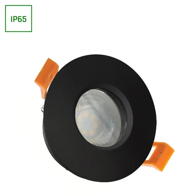 FIALE IV GU10 OCCHIELLO GU10 250V IP65 FI83x51mm NERO rotondo
