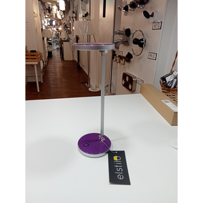 Fialová stolní lampa