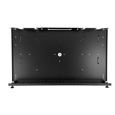 Fiber optic distribution box 24xSC duplex / 24xLC quad 19 1U with front panel and mounting accessories (glands, cable ties), extendable ALANTEC
