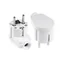 Fiche angulaire amovible Uni-SCHUKO 2p+Z 16A 250V WT-16U blanc