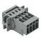 Fiche CAGE CLAMP® à 1 conducteur, grise 769-604/002-000