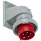 Fiche d'angle TURBO TWIST 32A 3P+Z+N 400V 50/60Hz 6h IP67 (bride 90X100, entraxe des vis 77X85)