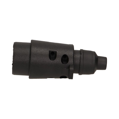 Fiche de remorque de voiture en plastique 7 broches 12/24V noir
