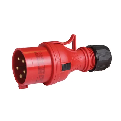 Fiche droite portable WPP 32/5, 32 A/400 V, type B, 3P+N+Z