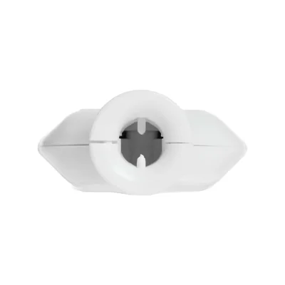 Fiche plate amovible 2,5A/250V isolation classe II. BLANC