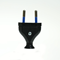Fiche plate amovible 2,5A/250V isolation classe II. NOIR