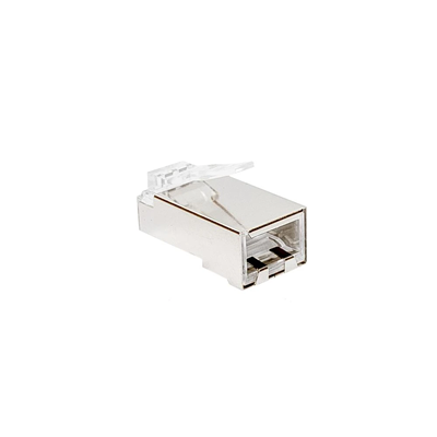 Fiche RJ45 cat.5e STP pour câble rond 100pcs