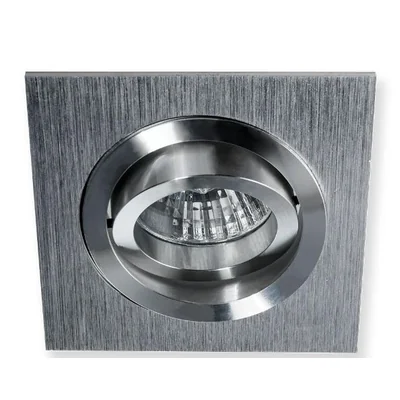 Filo Alluminio Lampada da incasso a soffitto, alluminio spazzolato