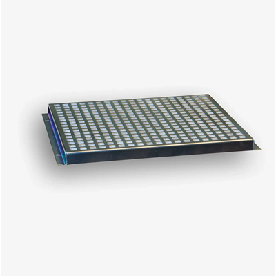 Filtering blanking plate with non-woven fabric for floor-standing EmiterNet cabinets of the EM/SH05D-xxxx and EM/ND-xxxx series for the central bushing