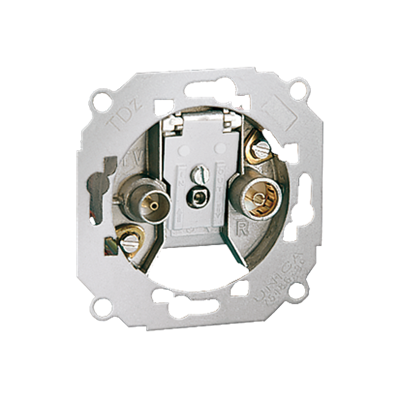 Final R-TV socket R-12 dB, TV-1.5 dB (mechanism)