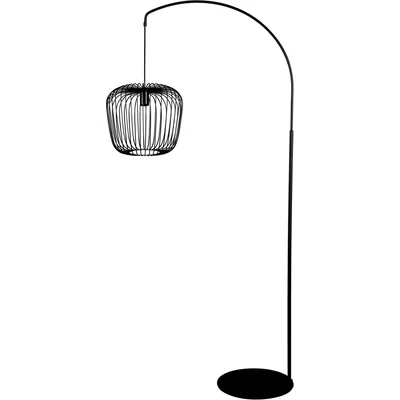 FINEUS Lampa podłogowa czarna