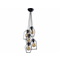 FIORD Suspension noire à 5 lampes