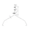 Firstziegelgriff Muster 21 Z-Schraube H=10 cm /LA/
