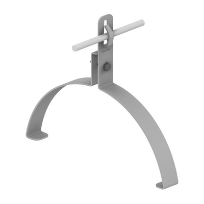 Firstziegelhalter 210 mm mit Bogen H=13cm, feuerverzinkt