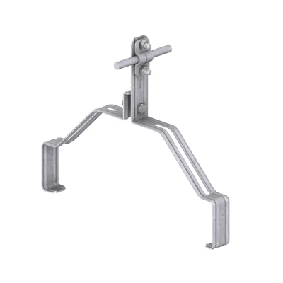 Firstziegelhalter mit Schraube H=10 cm, feuerverzinkt