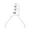 Firstziegelhalter Typ ERLUS Z-Schraube H=10cm, feuerverzinkt