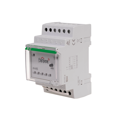 Five-channel DIN rail relay LongRange rH-R5-LR