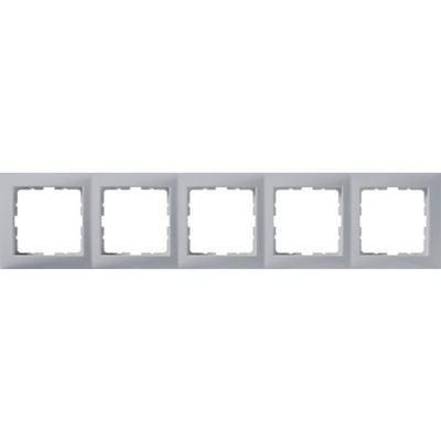 Five-fold aluminum frame, matt varnished