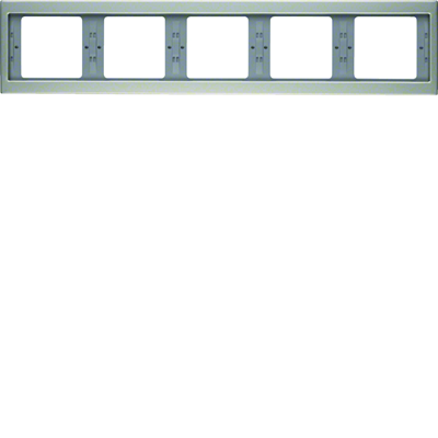 Five-fold horizontal bezel, stainless steel