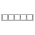 Five-fold horizontal bezel, stainless steel