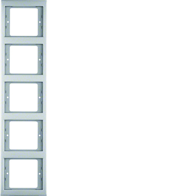Five-gang vertical stainless steel frame