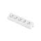 Five-way socket 5x2p+Z detachable white