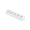 Five-way socket 5x2p+Z detachable white