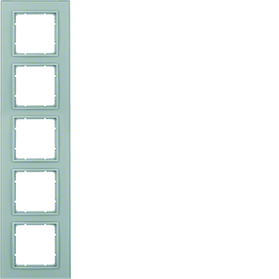 Fivefold aluminum glass frame