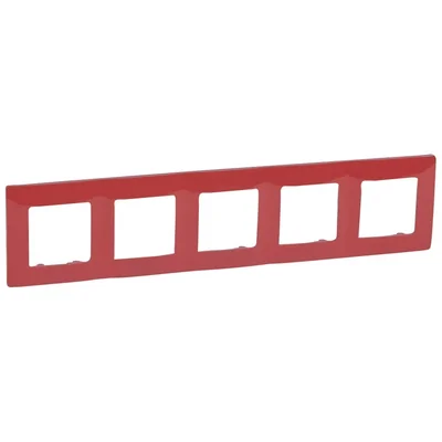Fivefold red frame