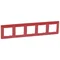 Fivefold red frame