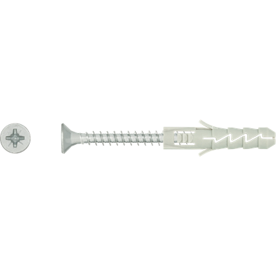 FIX fi 10 Spreizdübel mit Schraube 5,0x60 mm Polypropylen