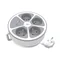 Fixed extension cord with four-way plug socket and switch and USB A USB C sockets 2m