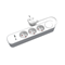 Fixed extension cord with three-way socket and plug switch and USB A USB C sockets 3m