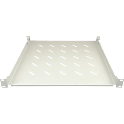 Fixed shelf 19 1U, depth 450mm, gray, 4 mounting points ALANTEC