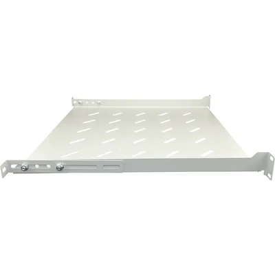 Fixed shelf 19 1U, depth 450mm, gray, 4 mounting points ALANTEC