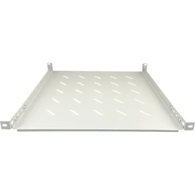 Fixed shelf 19 1U, depth 450mm, gray, 4 mounting points ALANTEC