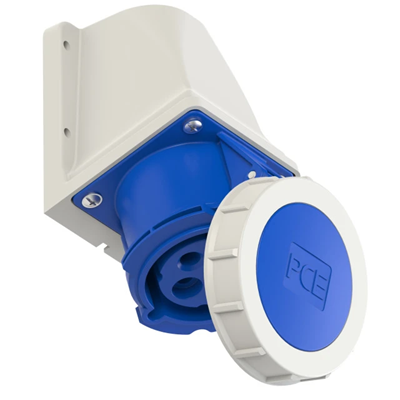 Fixed socket 32A 3P+E 230V 50/60Hz 9h IP67