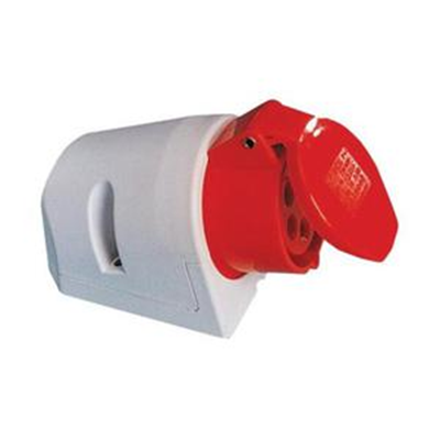 Fixed socket IP44 16A 400V 3P+E