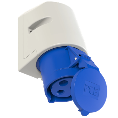 Fixed socket IP44 32A 230V 2P+E