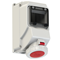 Fixed socket with inspection window 32A 3P+N+N 400V 50/60Hz 6h IP67