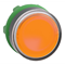 Flacher Druckknopf, orange, selbstrückstellender LED-Kunststoff, typischerweise ohne Markierung