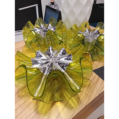 Flamenca green LED desk lamp