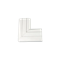 Flat angle up CABLOMAX 210×55mm pure white