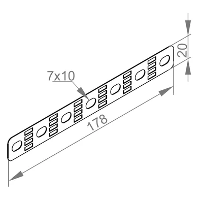 Flat bar for forming handles and hangers