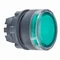 Flat button, green, self-resetting BA 9s plastic bulb, typical