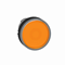 Flat button Ø22 orange LED self-returning round metal