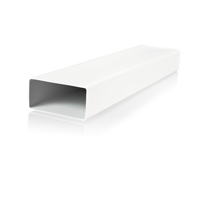 Flat channel 120x60mm, length 100cm, white