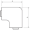 Flat corner cap WDK 60X90