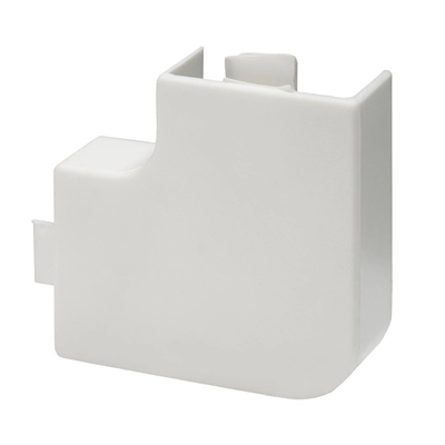 Flat corner E 25x12 NP / white 5pcs.